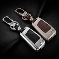 ◙۞♂ Zinc Alloy Leather Car Remote Key Cover Case Chain For Skoda Octavia 1 2 3 A5 A7 Kodiaq 2017 Rapid Fabia Superb Yeti Accessories