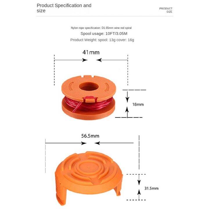 6piece-for-replacing-worx-wa0010-wa6531-spool-mowing-head-mowing-line-cover-grass-rope-reel-replacement-parts-accessories