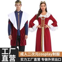 2023High quality new style medieval kings and queens costumes Halloween costumes European retro palace costumes palace heroes couples men and women