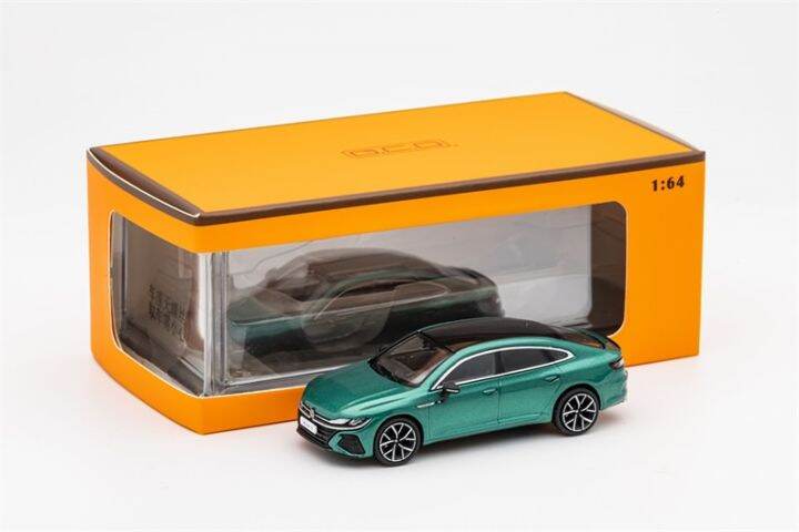 gcd-1-64-cc-arteon-r-blue-green-yellow-silver-lhd-diecast-model-car