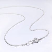 35Cm-80Cm 1Mm Thin Pure 925 Sterling Silver Side Curb Chain Choker Necklaces Women Girls Jewelry Kolye Collares Collier Ketting