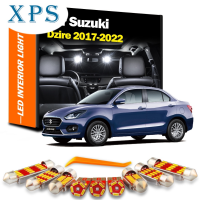 Xps ไฟภายในรถ LED 10ชิ้นสำหรับ Suzuki Dzire 2017 2018 2019 2020 2022 Canbus แผนที่หลอดไฟรถยนต์โดมชุดไฟลำต้นปราศจากข้อผิดพลาด100%