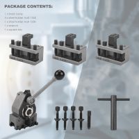 Lathe Quick Change Tool Post Set WM210V&amp;WM180V&amp;0618 12X12mm Tool Rest for Swing Over Bed 120-220mm