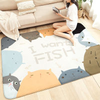 Carpet Floor Mat Bedroom Bedside Foot Mat Household Childrens Cartoon Cute Girl Living Room and Bathroom Non-Slip Door Absorbent