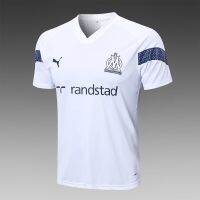 2022 2023 ล่าสุด C947 เสื้อกีฬาแขนสั้น ลายทีมฟุตบอล Marseille สีขาว ไซซ์ S-XXL 2223