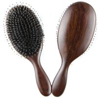 Natural Boar Bristle Hairbrush scandalwood  big size:234mm*81mm