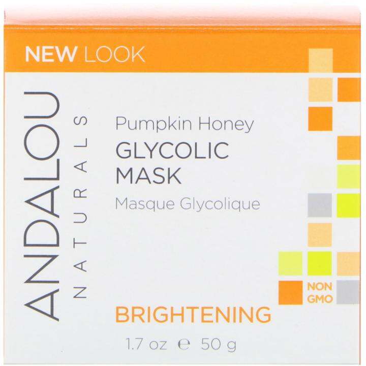 [PREORDER] Andalou Naturals, Glycolic Mask, Pumpkin Honey, Brightening