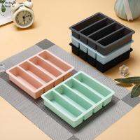 1pc Long Strip Silicone 4 Grid Giant Silicone Ice Cubes Square Tray Mold Non-toxic Durable Wine Ice Cube Manufacturers