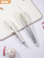 ✷✕❀ BBQ clip kitchen food fried steak special commercial stainless steel silicone barbecue tool anti-scald