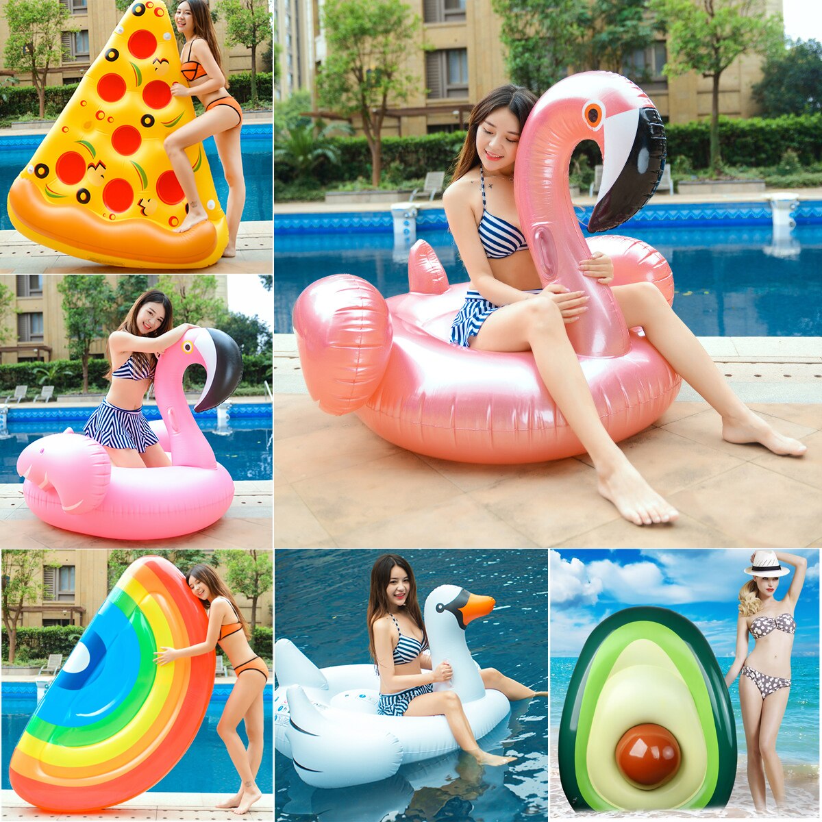 inflatable flamingo pool toys
