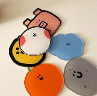 Cartoon Cup Pad Non-slip Acrylic Coaster Desktop Heat Resistant Mug Bottle Mat Table Placemat Cute Heat Insulation Coasters Cups  Mugs Saucers