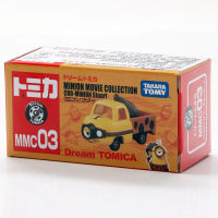 S01 TAKARA TOMY TOMICA MMC03 minion คอลเลกชันภาพยนตร์ Cro minion Stuart 6ซม. โลหะ Diecast รถ