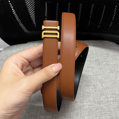 2.5Cm Fashion Leather Belt For Women Lettermetal Buckle Belt Women Jeans Dress Pants Decorative Belt