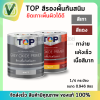 ONE สีรองพื้นกันสนิม เทา/แดง  (กระป๋อง) สีทาเหล็ก ยึดเกาะได้ดี ทาง่าย