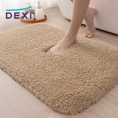 DEXI Toilet Rug Chenille Bathroom Mat Absorbent Quick Dry Soft Plush Carpet  Floor Decor Non-Slip Shower Pad Bath Mats - AliExpress