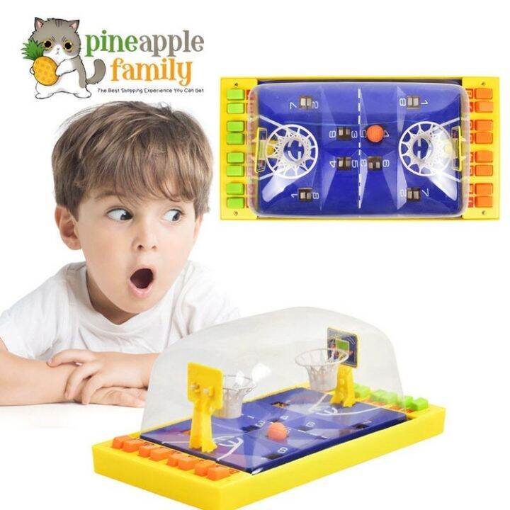 ♘Basketball Machine Desktop Game Table Small Two Person Games Plastic