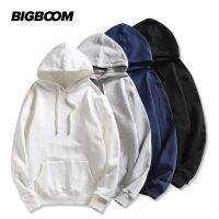 2023 New Fashion version BIGBOOM new retro triangle patch side seam stitching patch 5-color solid color hoodie sweater