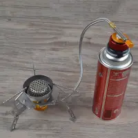 Outdoor Camping Hiking Stove Burner Adaptor Split Type Furnace Converter Connector Outdoor Valve Connectors Gas Adapter