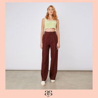 [asv ss22] Jane wide-leg tuxedo pants กางเกงผู้หญิง ขายาว แต่งคาดเข็มขัด