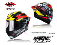 หมวกกันน็อค FUSE HELMET NRX EVO - I-Spear Red/Yellow (GLOSSY)