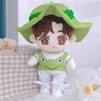 20cm Plush Doll Clothes Frog Suit T-shirt Overalls Cap Dolls Accessories Outfit Hat Rompers For JIMIN Idol Dolls Free Shipping