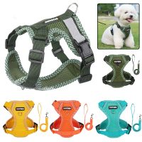 Adjustable Dog Harness and Leash Set for Small Dogs Cats Chihuahua Harness Vest Reflective Pet Chest Strap Dog Walking Supplies
