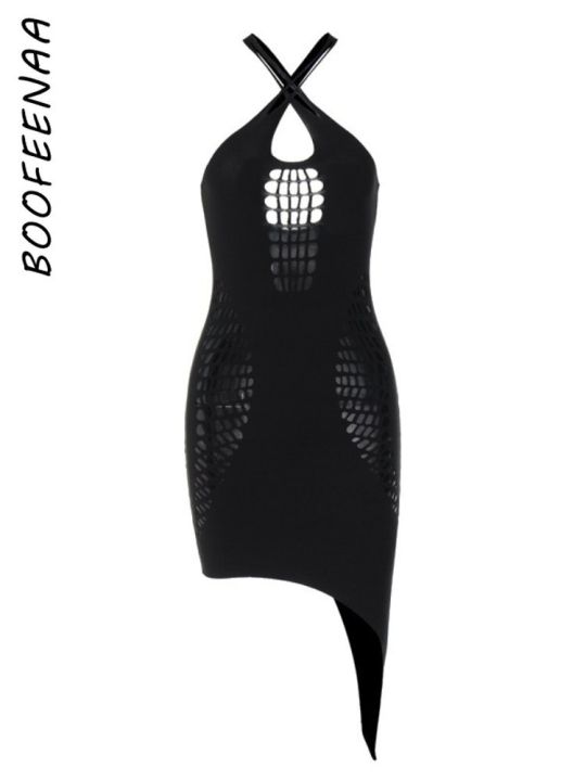 boofeenaa-ชุดเดรสไม่สมมาตรกลวงสำหรับผู้หญิงชุด-y2k-คลับเปิดหลังสีดำสำหรับฤดูร้อน-c70-bc12