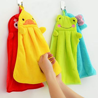 【CC】 Cartoon Children Microfiber Hand Dry Kids Soft Fabric Absorbent