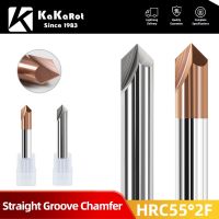 【CW】 KaKarot Chamfer Carbide Milling Cutter Deburring Edges V Grove Router 3Flutes Tungsten chamfering mill