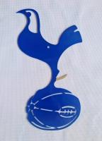 โลโก้สเปอร์ TOTTENHAM HOTSPUR เหล็กตัดเลเซอร์ขนาด 60cm หนา 3mm หนัก 3 kg แบบแขวน พ่นสี Color สีเหมือนจริงใช้สีพ่นรถยนต์ใช้ภายนอก2k ทนทุกสภาวะอากาศสวยทน