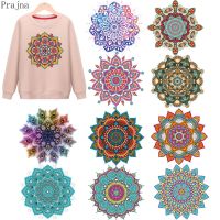 【YF】❃  Prajna Iron Patches Mandala Flowers Transfer Fusible Sticker Custom Fashion