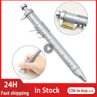 1PC ABS Calipers 1mm Multifunction Gel Ink Pen Vernier Caliper Roller Ball Pen Stationery Ball-Point Ruler Student Supplies Gift
