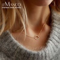 e-Manco Statement สร้อยคอผู้หญิง Dainty สแตนเลสสร้อยคอ Choker จี้สร้อยคอเครื่องประดับแฟชั่น-iotc29 mall