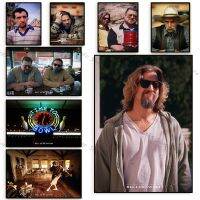 Big Lebowski ภาพยนตร์คลาสสิกโปสเตอร์พิมพ์ Vintage Wall Art ภาพวาดผ้าใบภาพโมเดิร์นบาร์ห้องนั่งเล่นตกแต่งบ้าน New