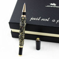 Jinhao Metal Vintage Rollerball Pen with Ink Refill, Oriental Dragon Series Heavy Pen gray Copper Noble Collection Gift Pen