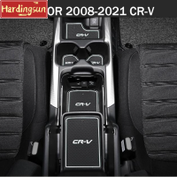 Hardingsun ที่เก็บแผ่นปูตามช่องประตูรถ2008-2020 Honda CRV เบาะถ้วยอัตโนมัติแผ่นร่องประตู Hiasan Interior กันน้ำกันฝุ่นอุปกรณ์เสริมแต่งรถไม่ใช่เสื่อกันลื่น