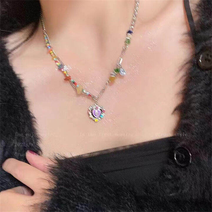 spicy-girl-fashion-accessory-unique-necklace-for-girls-y2k-fashion-accessory-zircon-pendant-necklace-heart-shaped-necklace