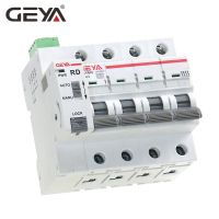 GEYA Din Rail GYM9 4P MCB พร้อมอุปกรณ์ตรวจจับอัตโนมัติรีเซ็ตอัตโนมัติสมาร์ทโฮมเบรกเกอร์63A MCB