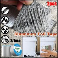 ♀♟ 2pcs Waterproof Tape High Temperature Resistance Aluminum Foil Thicken Butyl Tape Wall Pool Roof Crack Duct Repair Sealed Tape