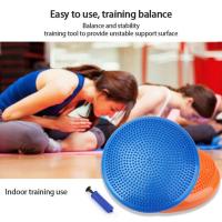 Yoga Balance Mat Massage Cushion Balance Seat Inflatable Yoga Massage Ball Yoga Wobble Stability Balance Disc Cushion Mat