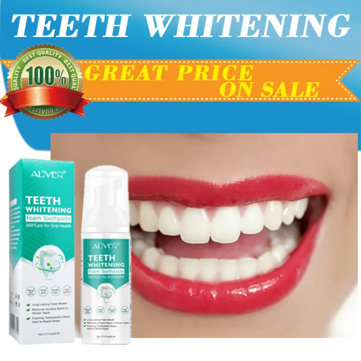 【PacMan Select】ALIVER Cleaning Teeth Whitening Mousse Foam Toothpaste