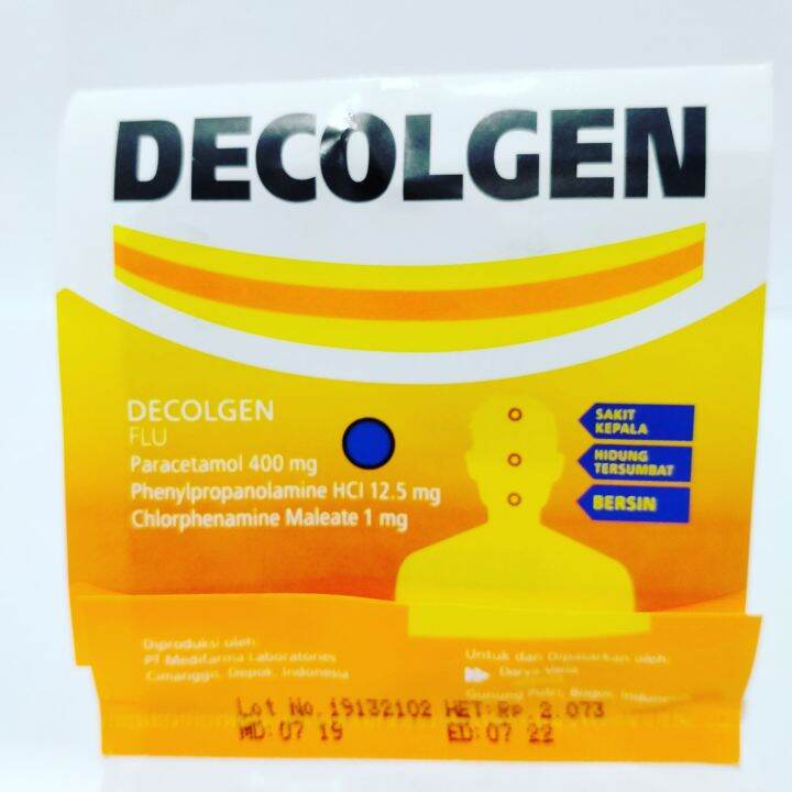DECOLGEN STRIP ISI 4 | Lazada Indonesia