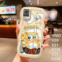 ขอบคลื่น JieFie เคสสำหรับ VIVO การ์ตูน V20 / V21 / V23E / V25 / V25E ปลาดาวแพททริก SpongeBob เคสโทรศัพท์ซองนุ่มกันกระแทก