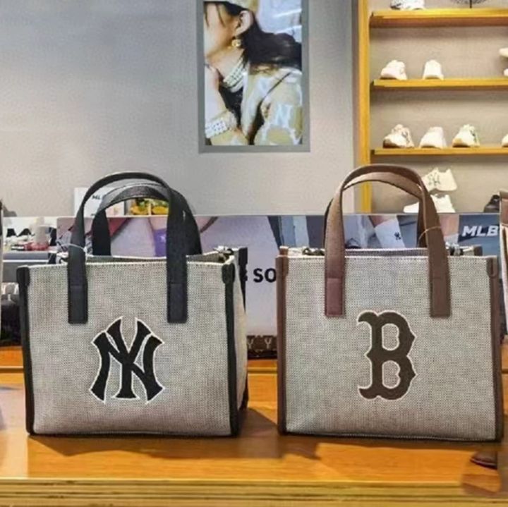 BASIC LETTERING CANVAS NEW YORK YANKEES S-TOTE BAG