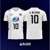 FULL SUBLIMATION WHITE Thailand Volleyball Jersey