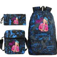 【▼Hot Sales▼】 ding26992525811481 Jojo Siwa เป้สะพายหลังลายท้องฟ้าดาว Mochilas เด็กผู้ชายเด็กผู้หญิงกระเป๋านักเรียนสำหรับเดินทาง Bolso Escolar พร้อมกระเป๋ากระเป๋าใส่ปากกา Lapel