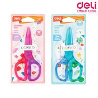 กรรไกร Deli 6067 Plastic Scissors กรรไกรพลาสติกสำหรับเด็ก ขนาด 4 3/4นิ้ว สุดน่ารัก คละสี 1ชิ้น  กรรไกรแฟนซี กรรไกรพลาสติก