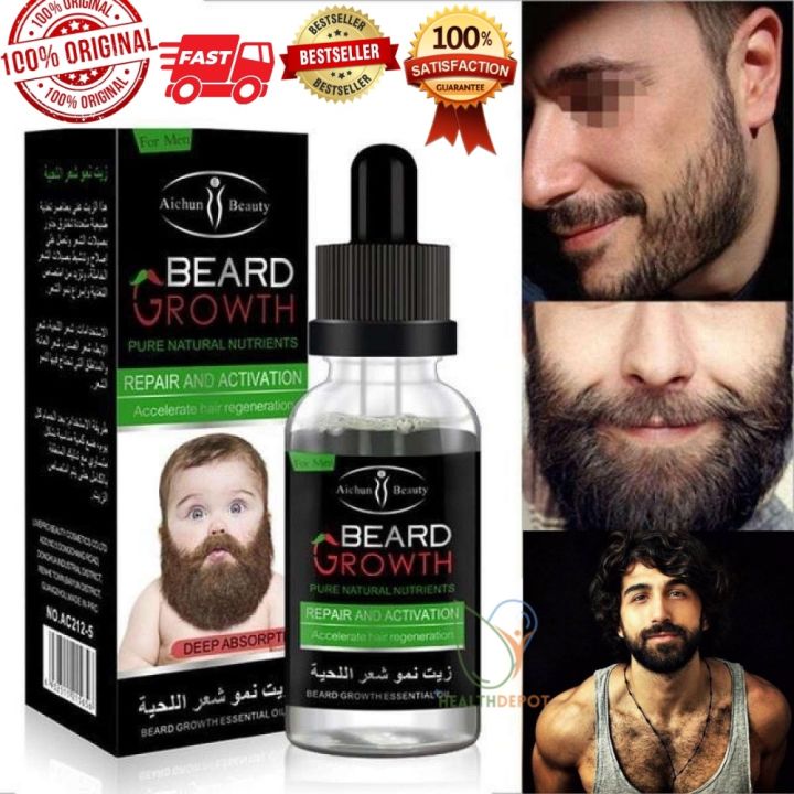 Pampatubo ng Balbas for Men Beard Growth Premium Organic EFFECTIVE ...