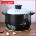 Locaupin Ceramic Stockpot, Stovetop Ceramic Cookware, Soup Pot Stew Pan Casserole Clay Pot Earthen Pot Healthy Stew Pot. 