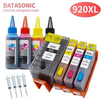 4 Colors 920 920XL Ink Cartridge For HP 920 refill Cartridge With ARC Chips For HP Officejet 6000 6500A 7000 7500 7500A Printer Ink Cartridges